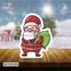 Standee trang trí Noel ông già Noel tặng quà mẫu 4