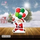 Standee Trang Trí Noel Ông Già Noel Cầm Bong Bóng Bay Mẫu 1