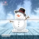 Standee Trang Trí Noel Người Tuyết Dễ Thương