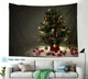 Tranh Vải Treo Tường Trang Trí Noel Cây Thông Noel
