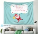 Tranh Vải Treo Tường Trang Trí Noel Ông Già Noel Merry Christmas