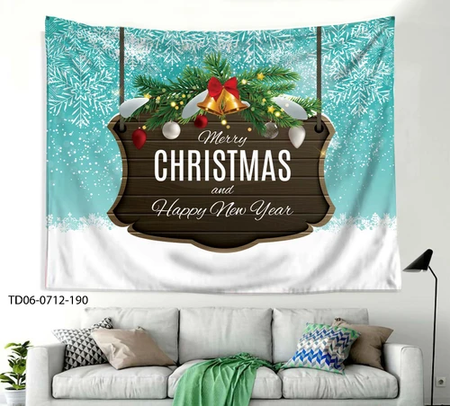 Tranh Vải Treo Tường Trang Trí Hình Bảng Gỗ Noel