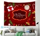 Tranh Vải Treo Tường Trang Trí Noel Merry Christmas & Happy New Year Mẫu 3