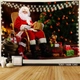 Tranh Vải Treo Tường Trang Trí Noel Ông Già Noel Mẫu 3