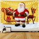 Tranh Vải Treo Tường Trang Trí Noel Xe Tuần Lộc Và Ông Già Noel Mẫu 5