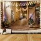 Tranh Vải Treo Tường Trang Trí Noel Con Ngõ Đêm Giáng Sinh