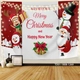 Tranh Vải Treo Tường Trang Trí Noel We Wish You A Merry Christmas & Happy New Year