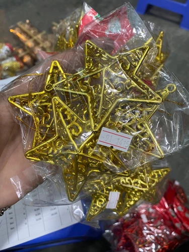 Ngôi sao lưới 3D trang trí noel (4c/bịch)