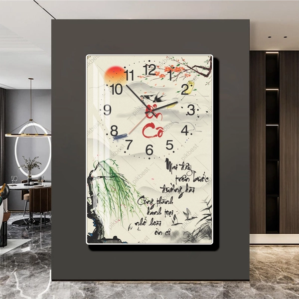 Tranh Đồng Hồ Thư Pháp Nhớ Ơn Cô Tặng Ngày Nhà Giáo Việt Nam 20-11