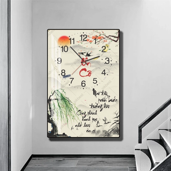 Tranh Đồng Hồ Thư Pháp Nhớ Ơn Cô Tặng Ngày Nhà Giáo Việt Nam 20-11