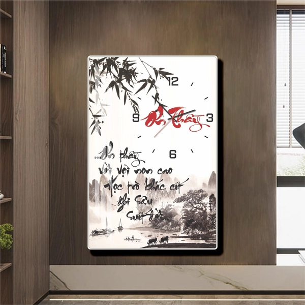 Tranh Đồng Hồ Thư Pháp Ơn Thầy Tặng Ngày Nhà Giáo Việt Nam 20-11