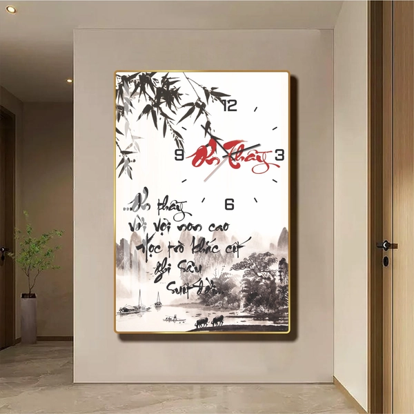 Tranh Đồng Hồ Thư Pháp Ơn Thầy Tặng Ngày Nhà Giáo Việt Nam 20-11