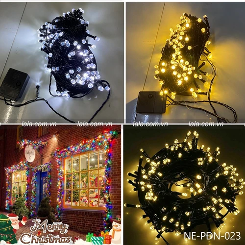 Dây đèn LED kim cương 33-35m nháy nhiều chế độ mẫu 023