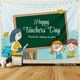 Tranh vải treo tường happy teacher day