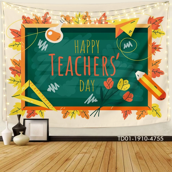 Tranh vải treo tường happy teacher day