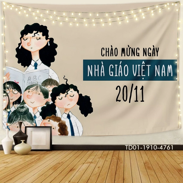 Tranh Vải Treo Tường Chào Mừng Ngày Nhà Giáo Việt Nam 20/11