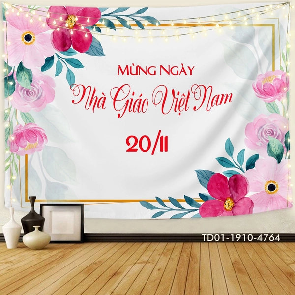 Tranh Vải Treo Tường Mừng Ngày Nhà Giáo Việt Nam 20/11