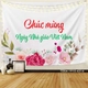 Tranh Vải Treo Tường Chúc Mừng Ngày Nhà Giáo Việt Nam