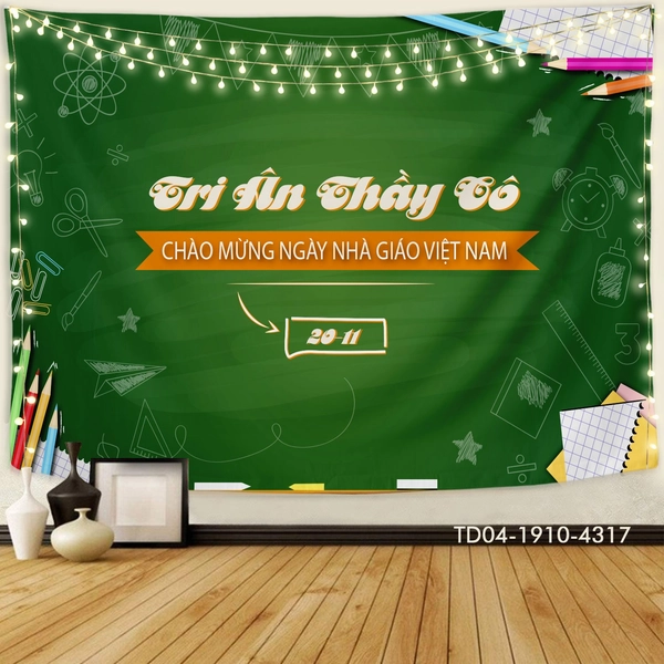 Tranh Vải Treo Tường Tri Ân Thầy Cô Mẫu 1