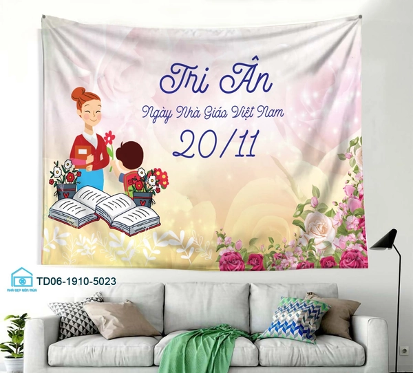 Tranh Vải Treo Tường Tri Ân Ngày Nhà Giáo Việt Nam 20/11