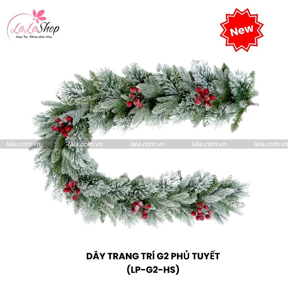 Dây Trang Trí Noel G2 Phủ Tuyết