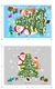 Decal tĩnh điện 2 mặt trang trí noel ông già noel và cây thông
