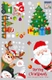 Decal trang trí noel ông già noel may mắn và những người bạn