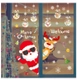 Decal Noel 2 Mặt Ông Già Noel Và Tuần Lộc Trang Trí Giáng Sinh
