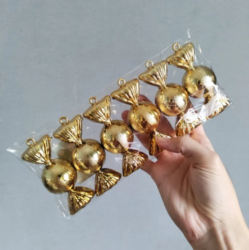 Set 6 kẹo size nhỏ 9cm/cái treo cây thông trang trí noel