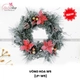 Vòng Nguyệt Quế Noel W5 Treo Cửa Trang Trí Giáng Sinh kèm đèn LED
