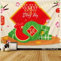 Tranh Vải Treo Tường Trang Trí Tết Đông Đầy