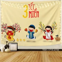 Tranh vải treo tường trang trí tết 3 miền