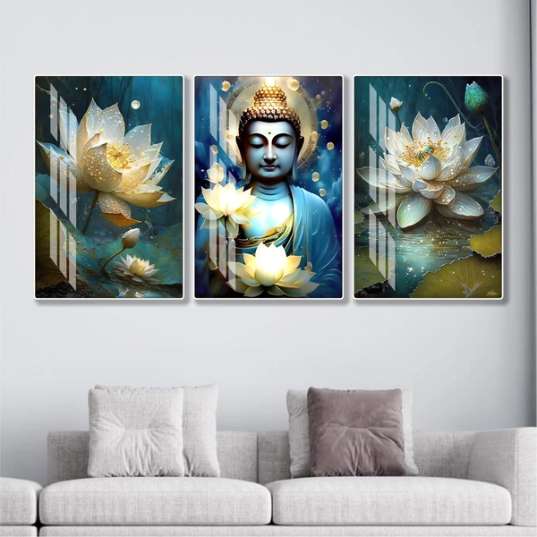 Tranh Treo Tường Hoa Sen Phật Giáo