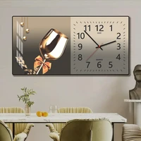 Tranh Đồng Hồ Treo Tường UV Pha Lê Bóng Ly Nghệ Thuật