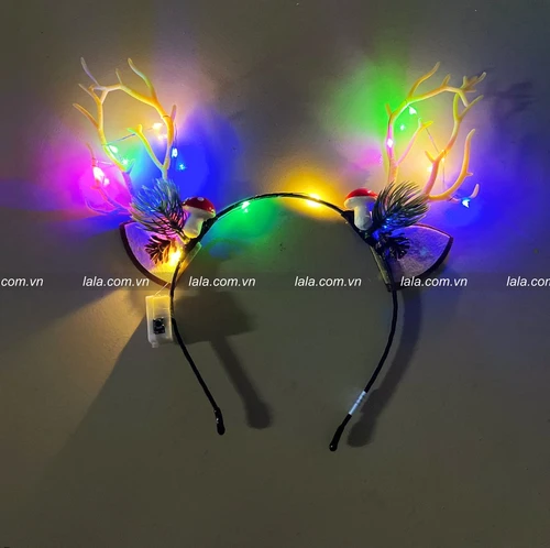 Băng đô sừng tuần lộc nấm lùn mẫu 025