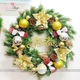 Vòng nguyệt quế 60cm treo cửa trang trí giáng sinh Tặng kèm đèn mẫu 228