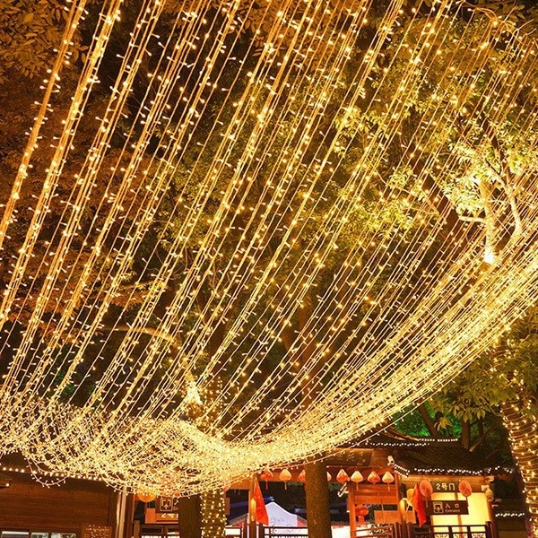 Dây đèn LED kim cương 35-37m nháy nhiều chế độ mẫu 023