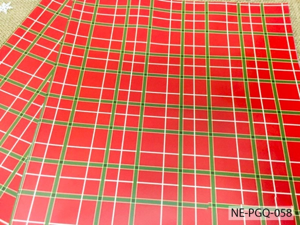 Set 5 Giấy Gói Quà Họa Tiết Caro Đỏ