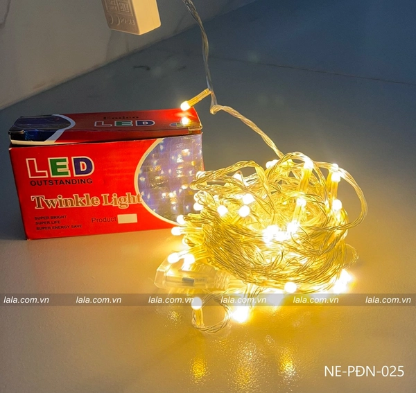 Dây đèn LED 10m siêu sáng có mối nối nháy nhiều chế độ mẫu 025