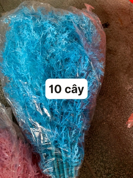 Hoa cỏ thông nhựa trang trí phong cách địa trung hải 60cm