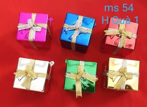 Set 6 Hộp Quà Trang Trí Noel Nhiều Màu