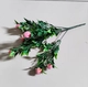 Cành quả đào hồng có lá phụ kiện trang trí tiểu cảnh tết mẫu 1370