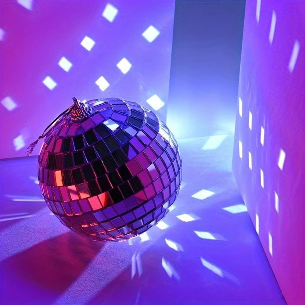 Hộp 6 quả châu kim tuyến lấp lánh trang trí cây thông noel mẫu 283