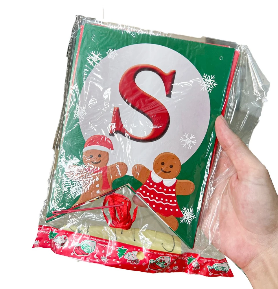 Dây treo cờ merry christmas trang trí giáng sinh 2m7 mẫu 044