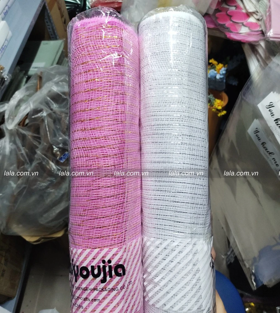 Cuộn lưới gói hoa nhiều màu họa nhũ kim tuyến