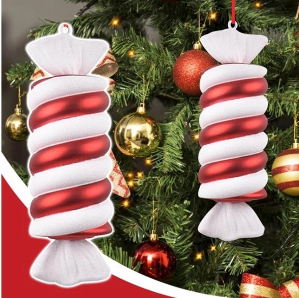 Kẹo treo giáng sinh cỡ đại 32x10cm trang trí noel mẫu 2