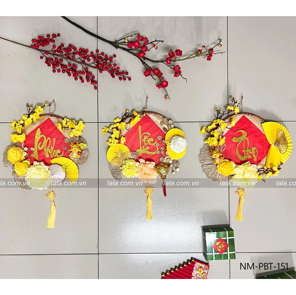 Combo 3 mẹt Phúc Lộc Thọ trang trí tết mẫu 151
