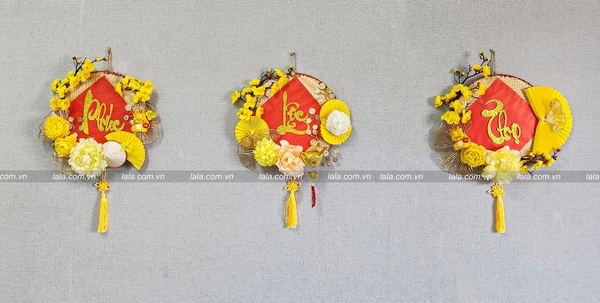 Combo 3 mẹt Phúc Lộc Thọ trang trí tết