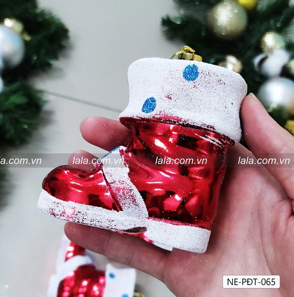 Hộp 4 giày giáng sinh treo cây thông trang trí noel 065 (1)