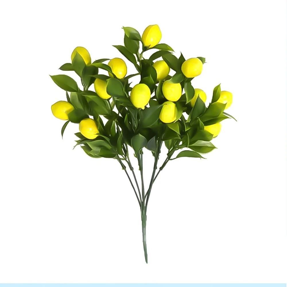 Cành chanh vàng có lá phụ kiện trang trí tiểu cảnh tết mẫu 1367